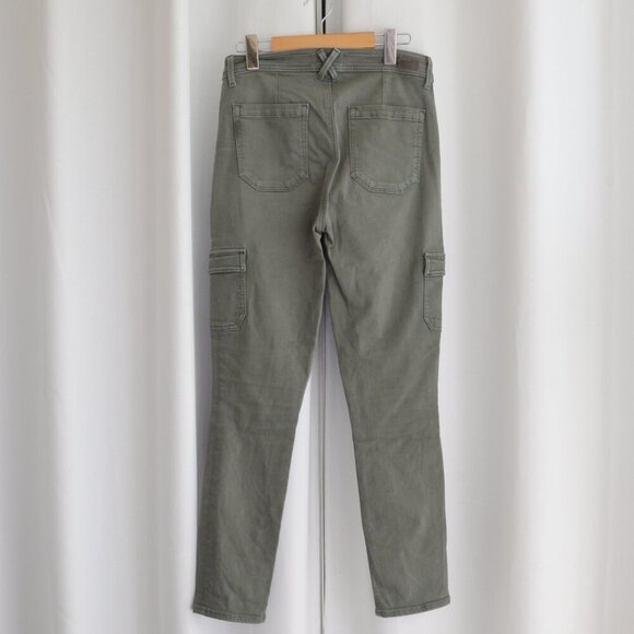 Paige Hoxton High-Rise Cargo Green Jeans Sz 28 - Picture 7 of 8